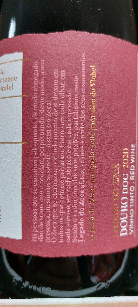 Legado do Zeca - Tinto 2020 0,75l