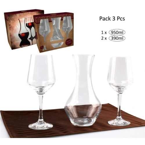 Conjunto Vinho Enoteca Decanter +2 Copos